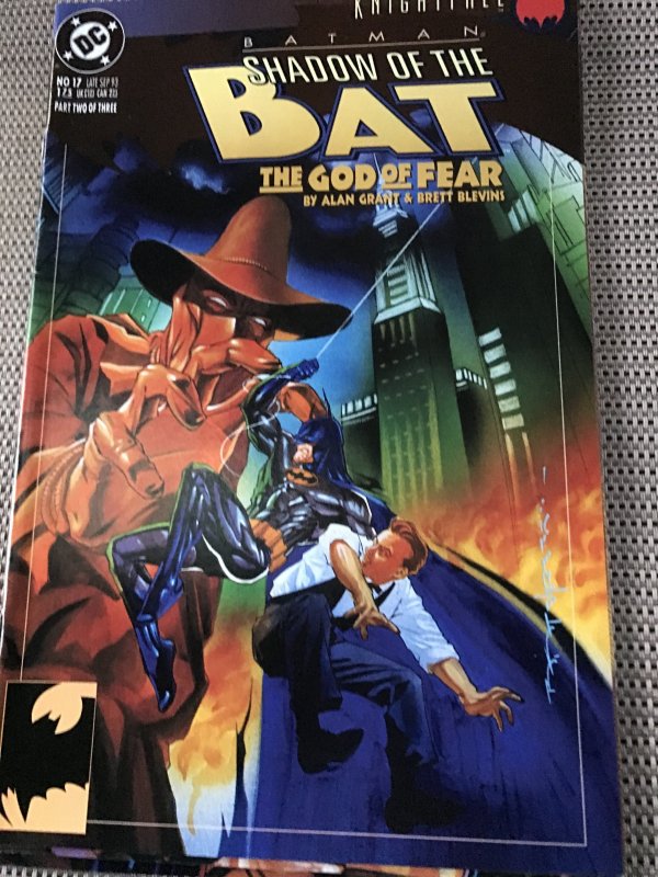 BATMAN SHADOW OF THE BAT #16, 17, 18 run : DC 1993 NM-; GOD OF FEAR story