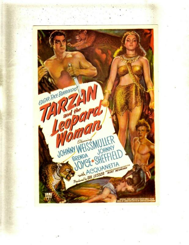 Lot Of 2 Post Cards Tarzan & The Leopard Woman + Buck Jones Silver Spurs JL35