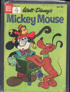 Mickey Mouse #71 (1960) Mickey Mouse
