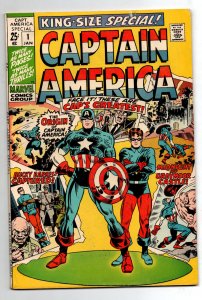 Captain America King-Size Special #1 - Bucky - Origin Retold -  1971 - FN