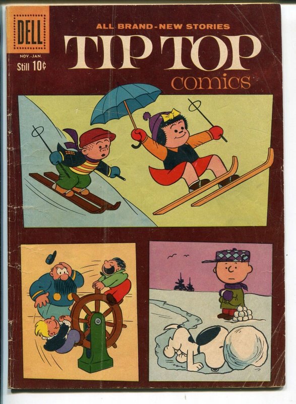 TIP TOP #223 1960-DELL-NANCY-SLUGGO-PEANUTS-CHARLIE BROWN-vg 