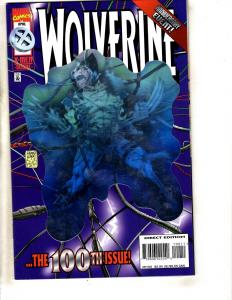 Wolverine # 100 NM- Marvel Comic Book Hologram Cover X-Men Storm Cyclops DB13