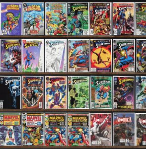 Huge Lot 140+ Comics with Adventures Of Superman, Superman, Atomika & More!
