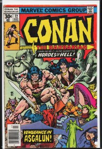 Conan the Barbarian #72 (1977) Conan