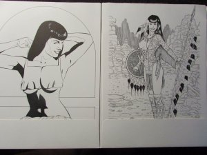 1991 BETTY PAGE Port Kay Portfolio in VG- Envelope #1921 w/ (8) Prints FN/FN+