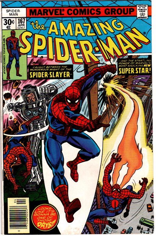 AMAZING SPIDER MAN #167,168,170 3  ISS LOT VFN $25.00