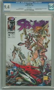 Spawn #9 (1993) CGC 9.4! 1st Appearance Medieval Spawn & Angela!