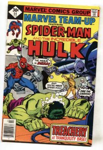 Marvel Team-up #54--Spider-Man--Hulk--comic book--VF-