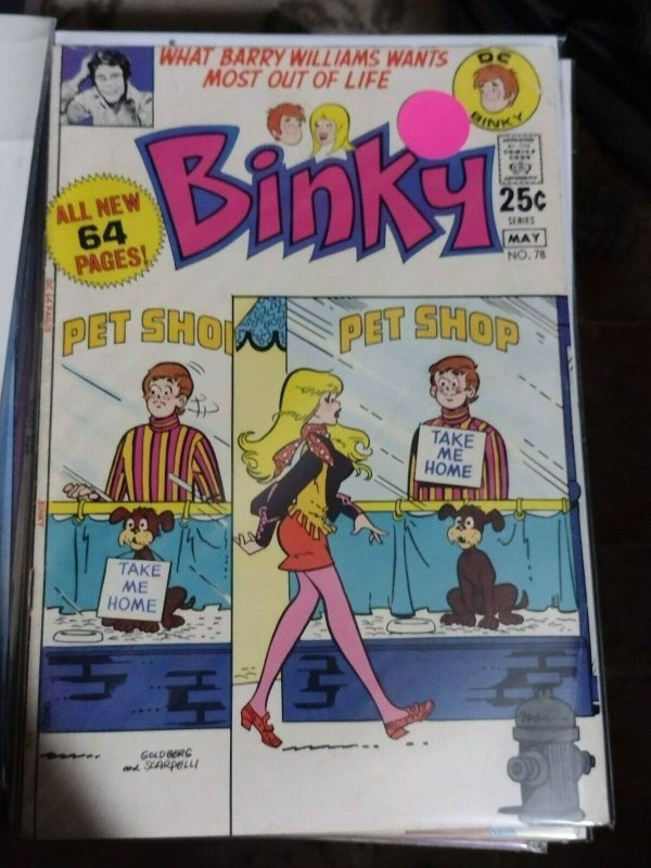 BINKY # 78 1971 DC WHITE PGS  SILVER AGE BARRY WILLIAMS photo  brady bunch rare