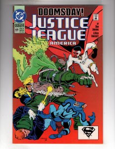 Justice League America #69 (1992) 2nd Appearance of DOOMSDAY!     / EBI#1