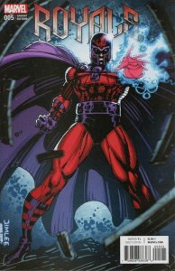 ROYALS #05 (2017) JIM LEE | X-MEN TRADING CARD VARIANT MAGNETO | DIRECT EDITION