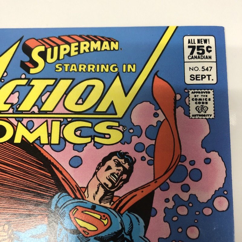 Action Comics (1983) # 547 (NM) Canadian Price Variant • CPV • Bob Rozakis