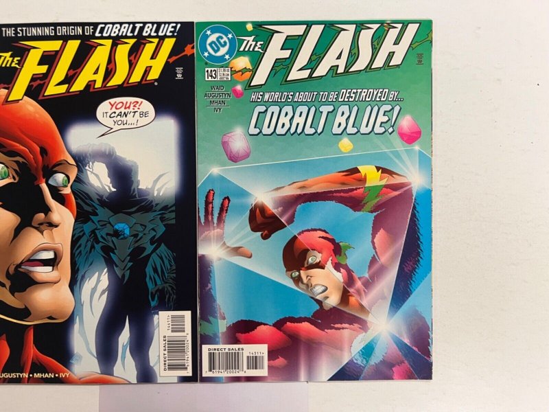 2 The Flash DC Comic Books # 143 144 Flash Batman Robin Wonder Woman 46 JS36