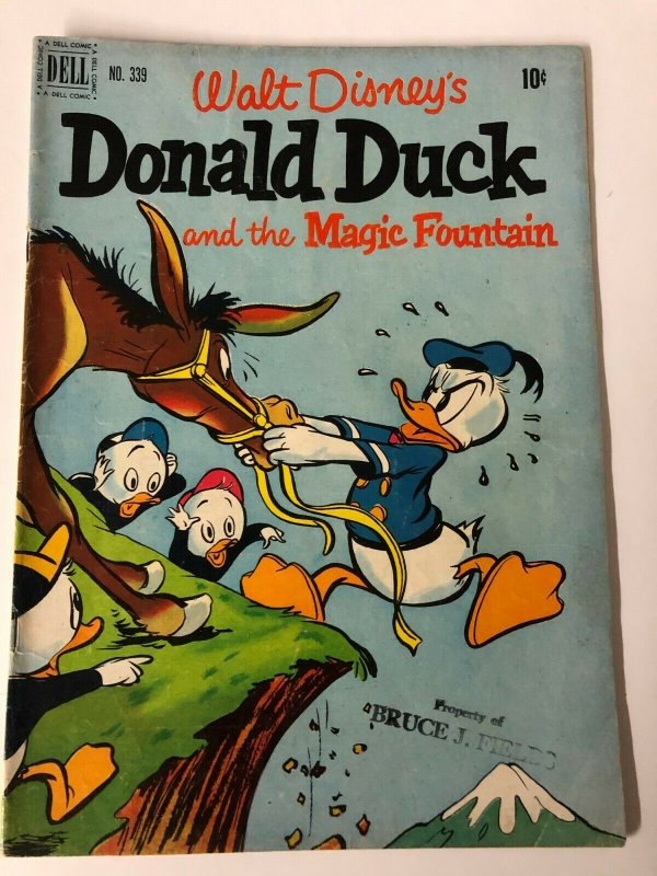 DONALD DUCK F.C. 339 July/Aug 1951 Magic Fountain VG+ half a century