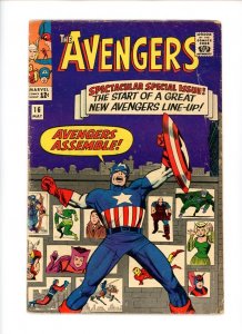 Avengers #16  1965  G/VG  Cap's New Team!
