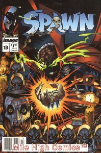 SPAWN (1992 Series) #13 NEWSSTAND Very Fine Comics Book