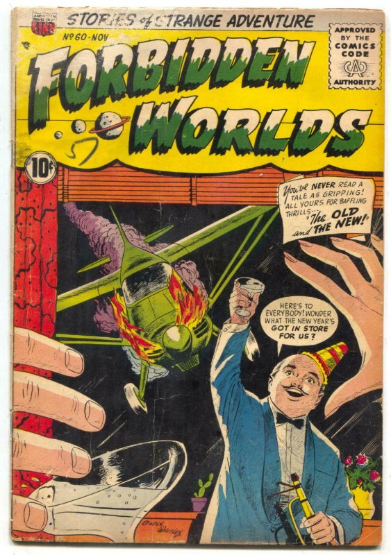 Forbidden Worlds #60 1957-  Plane crash cover FAIR