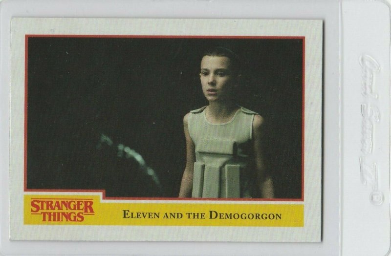 Stranger Things Eleven And The Demogorgon 80 Topps Netflix 2018 Season One card