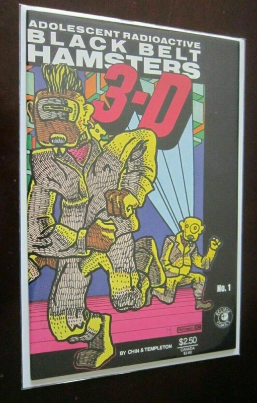 Adolescent Radioactive Black Belt Hamsters 3D #1 9.0 NM (1986)