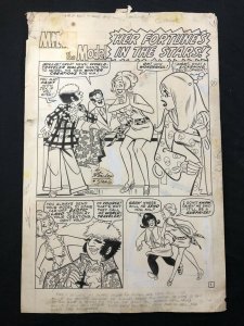 Mad About Millie #9 Page 1 Original Comic Art Stan Goldberg 1970