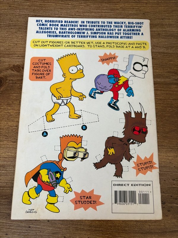 Bart Simpson's Treehouse Of Horror # 1 VG/FN Bongo Comic Book 20 J370