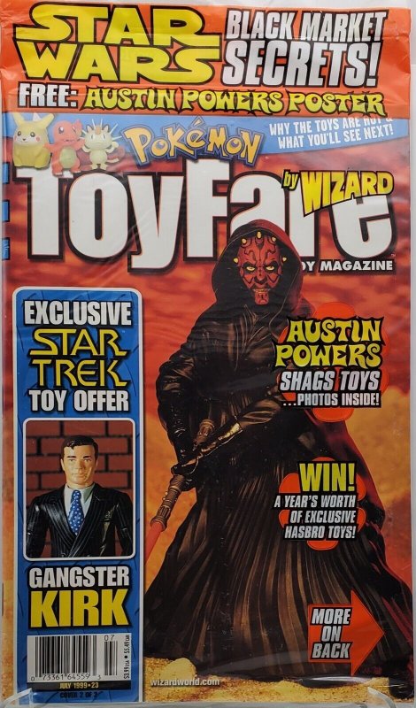 ToyFare Magazine #23 July 1999, Austin Powers Poster, FACTORY WRAPPED, NM/MINT