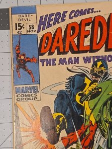Daredevil #58 ?-1st Appearance Of Stunt-Master Marvel Comics Nov-1969