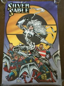 SILVER SABLE II Marvel Press Poster #168, 1994, 34 x 22