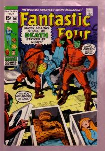 FANTASTIC FOUR #101 1970- THE THING-JACK KIRBY MARVEL VG/FN