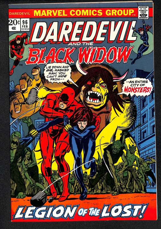 Daredevil #96 VF/NM 9.0 Black Widow! Marvel Comics