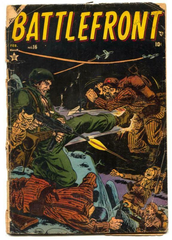 Battlefront #16 1954- Commies- Atlas War comic G 