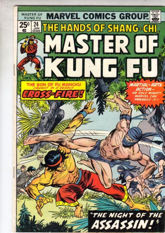 Master of Kung Fu, the Hands of Shang-Chi #24 (Jan-75) NM- High-Grade Shang-Chi