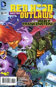 Red Hood and the Outlaws #30 FN ; DC | New 52 Frankenstein