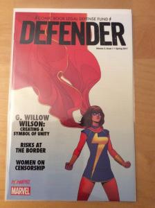 DEFENDER 1, NM+ (9.6 - 9.8), 1ST PRINT, KAMALA KHAN, CBLDF, SPRING 2017, RARE!