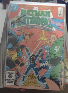 BATMAN AND THE OUTSIDERS # 10 1984 DC comics  jim aparo  killing black lightning