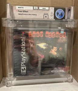 FEAR EFFECT PS1 Classic WATA Graded 9.6 A PLAYSTATION 1