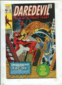 Daredevil #72 - Tagak, The Leopard Lord! (7.0) 1971 