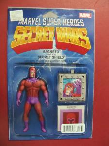 MARVEL SUPER HEROS SECRET WARS #7, MAGNETO  ACTION FIGURE  VARIANT COVER, MARVEL