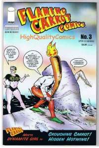 FLAMING CARROT #1 2 3 4, NM+, Signed Bob Burden, 2004, more in store, 1-4 w/#1 S