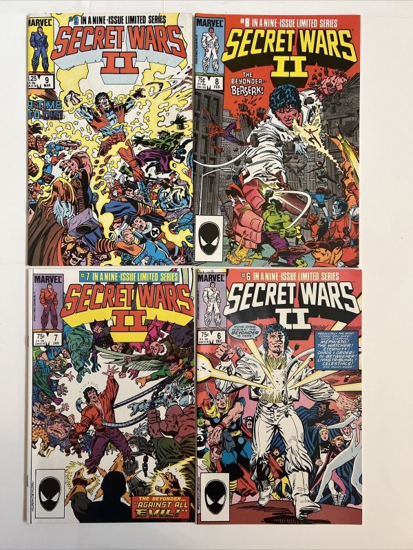 1985 SECRET WARS 2 #2 3 4 5 6 7 8 9 Marvel Comics Lot Of 8 Beyonder