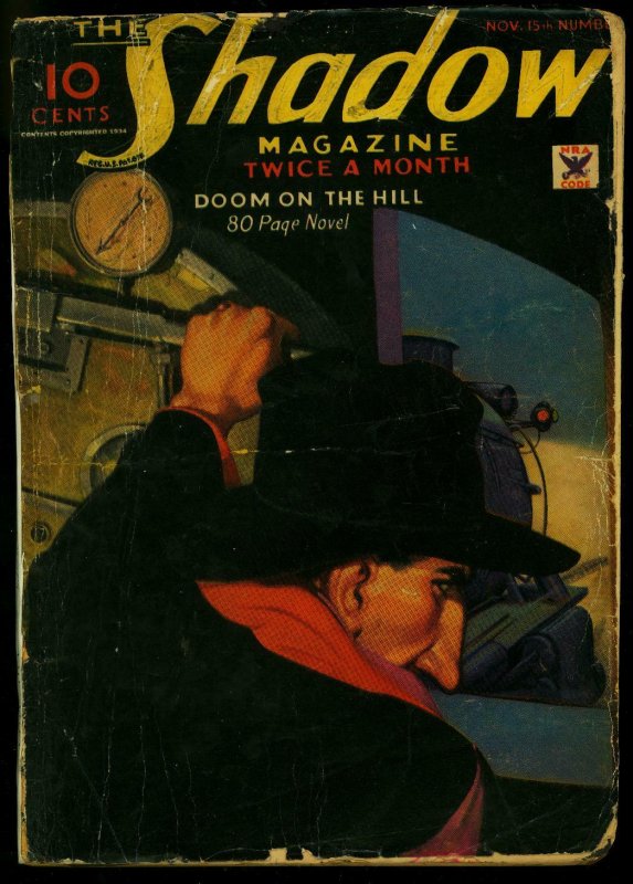 The Shadow Pulp November 15 1934- Doom on the Hill- Maxwell Grant reading copy