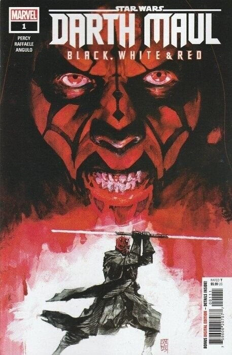 Star Wars Darth Maul Black White & Red #1 Marvel Alex Maleev Regular Cover NM