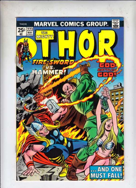 Thor, the Mighty #223 (May-74) VF- High-Grade Thor