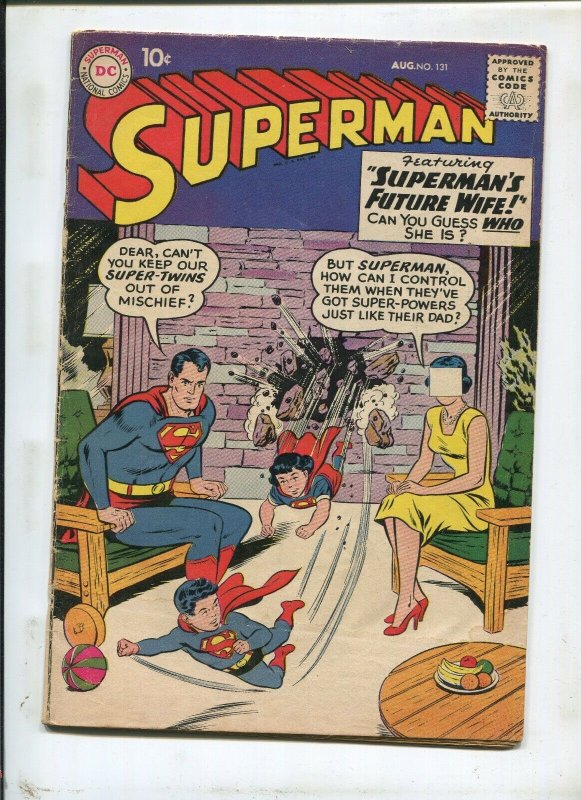 SUPERMAN #131 (4.0) SUPERMANS FUTURE WIFE! 1959