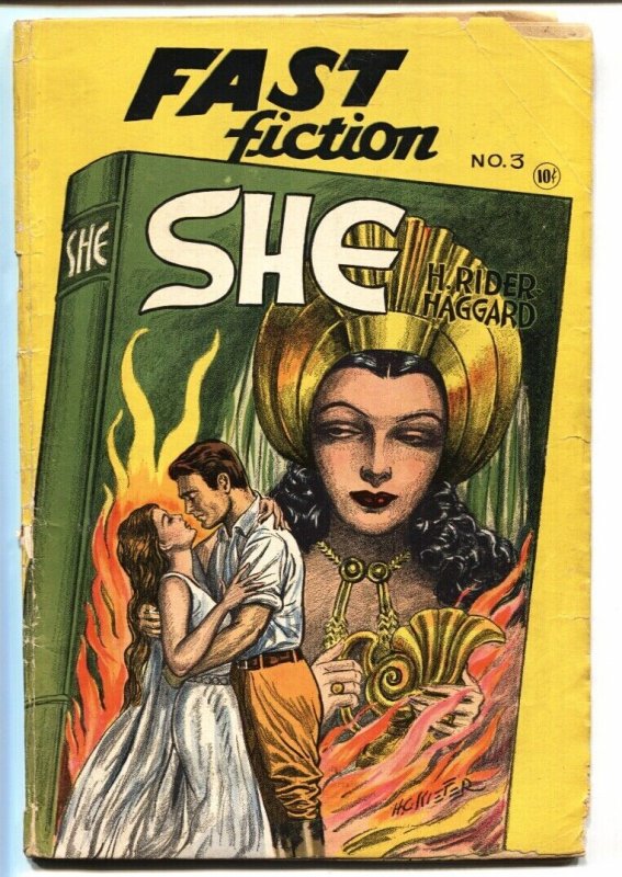 FAST FICTION #3-1949-SHE. H. RIDER-HAGGARD