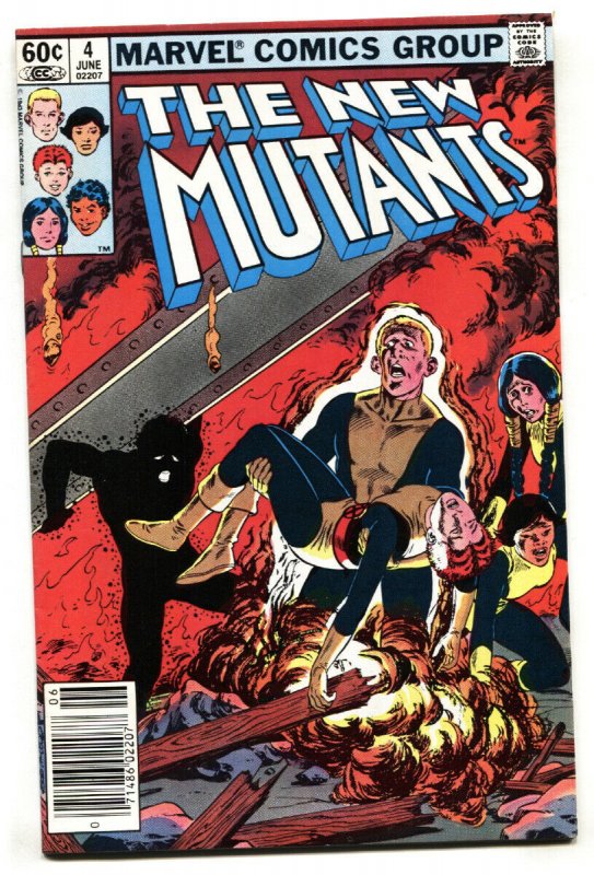 The New Mutants #4 comic book  1983- Marvel NEWSSTAND