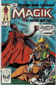 Magik (Storm and Illyana Limited Series) #3 (1984) VF+, Belasco trains Illyana.