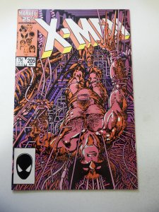 The Uncanny X-Men #205 (1986) VF- Condition