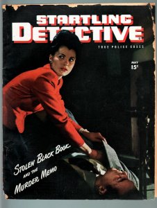 STARTLING DETECTIVE MAY 1946-BABE LIFTS DEAD MANS WALLET!-PULP-TRUE CRIME FR