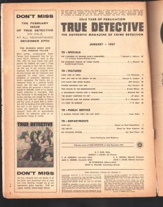 True Detective 1/1957-Bondage-bound & gagged woman on cover-Pulp crime-posed ...